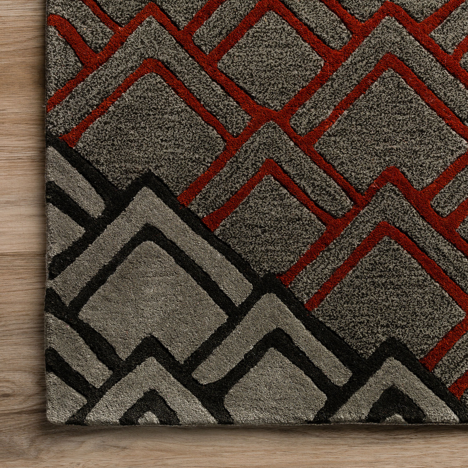 Agra rug corner photo